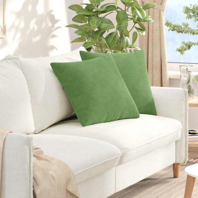 vidaXL Vankúše na pohovku 2 pcs Svetlo zelená 50 x 50 cm
