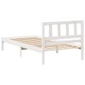 vidaXL Rám postele Hnedá 100 x 200 cm Masívne borovicové drevo