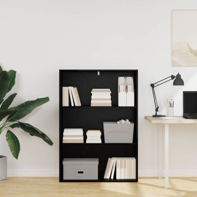 vidaXL Regál na knihy Čierny dub 80 x 30 x 114 cm Kompozitné drevo