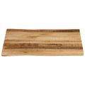 vidaXL Stolová doska živá hrana 80x80x3,8 cm masívny surový mangovník