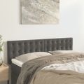 vidaXL Čelá postele 2 ks tmavosivé 72x5x78/88 cm zamat