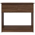 vidaXL konzolový stolík so zásuvkami hnedý dub 85,5x38,5x74,5 cm