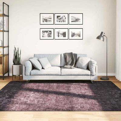vidaXL Prateľný koberec 160x230 cm antracitový