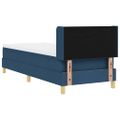 vidaXL Posteľ s pružinovým rámom Modrá 200 x 80 cm látka