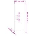 vidaXL Komoda dymový dub 34,5x34x90 cm spracované drevo