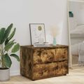 vidaXL Úložná skrinka 80 x 48 x 57 cm Kompozitné drevo Dymová dub