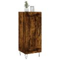 vidaXL Komoda dymový dub 34,5x34x90 cm spracované drevo