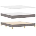 vidaXL Posteľ s pružinovým rámom Sivohnedá 200 x 180 cm látka