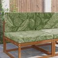 vidaXL Vankúš na vonkajšiu pohovku Polyester Design s listami