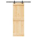 vidaXL Posuvné dvere NARVIK Prírodná a čierna 70 x 210 cm (152,5 cm)