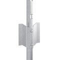 vidaXL Zabudovaný plotový stĺpik 11 ks Strieborná 80 cm