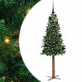 vidaXL Úzky vianočný stromček Zelená 150 cm