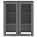 vidaXL Nadstavec na komodu HAMAR, tmavosivý 85x35x100 cm, borovica