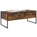 vidaXL Konferenčný stolík Dymová dub 100 x 46 x 40 cm Kompozitné drevo