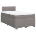 vidaXL Boxspring posteľ s matracom sivohnedá 120x190 cm látka