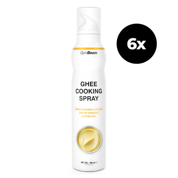 Ghee sprej na varenie - GymBeam, 6 x 200 ml