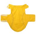 vidaXL Pláštenka pre psa s reflexnými prúžkami, polyesterová, žltá, 3XL