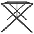 vidaXL Nohy jedálenského stola X-rám 160x80x73 cm oceľ