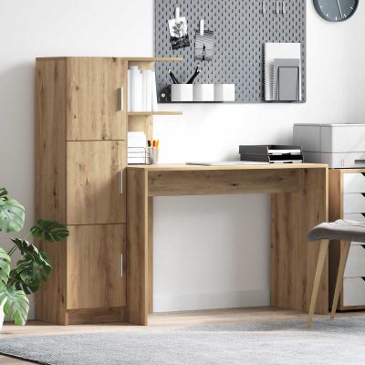 vidaXL Stôl 2 pcs Remeselný dub