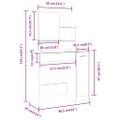 vidaXL Toaletný stolík so zrkadlom čierny 86,5x35x136 cm