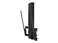 Montážna sada (nízkoprofilový zdvíhací modul, montážna šablóna, 2 tilt brackets, materiál pre správu kabeláže) - kĺzná plocha - pre Displej LCD - extra odolný (HD), nastaviteľná výška - čierna - veľkosť obrazovky: 30"-55" - montáž na stenu