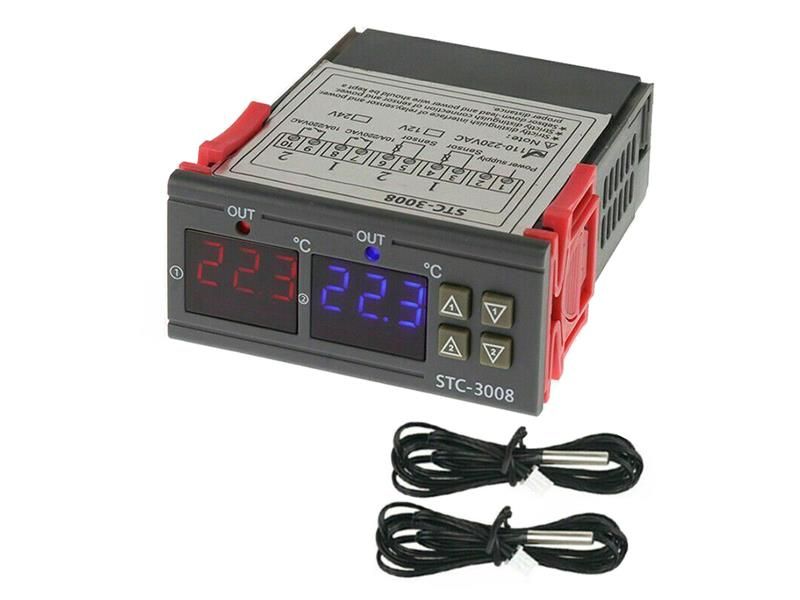 Termostat EUROKOMP STC-3008 duálne