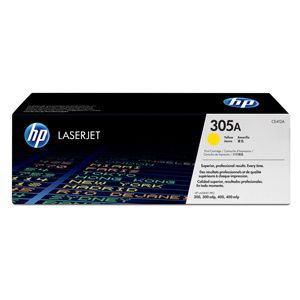 TONER CE412A  HP305A toner žltý, 2600 str.- poškodená krabica