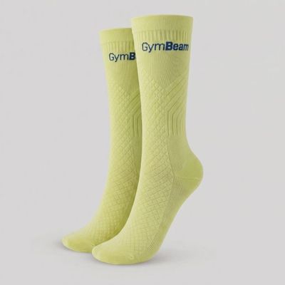 Bežecké ponožky Lime Green - GymBeam, veľkosť S