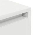 vidaXL Nočná skrinka s LED osvetlením Biela 38x34x50 cm