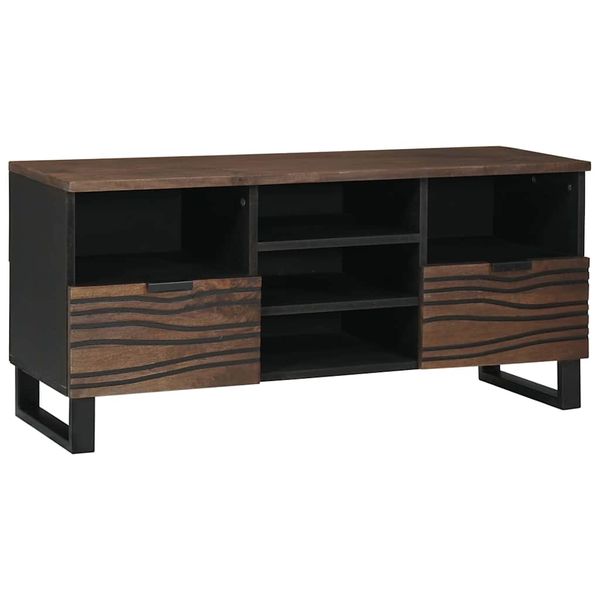 vidaXL TV jednotky so zásuvkou Orech 100 x 33 x 46 cm Kompozitné drevo