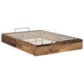 vidaXL Otomanový posteľný rám Staré drevo 203 x 150 x 25 cm