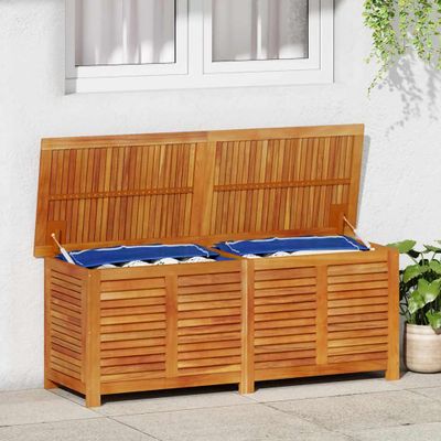vidaXL Záhradný úložný box s mriežkami 150x50x56 cm masívna akácia