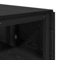 vidaXL Jedálenský stôl 122 x 80 x 76,5 cm Kompozitné drevo Čierny dub