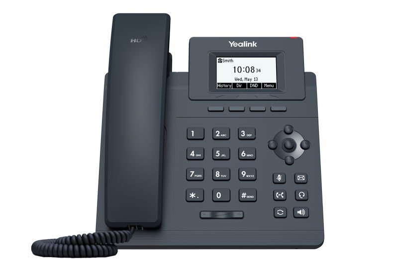 Yealink SIP-T30P SIP telefón, PoE, 2,3'' 132x64 nepodsv. LCD, 1 x SIP úč., 100M Eth