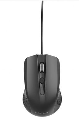 GEMBIRD MUS-4B-02 optická myš, 1200 DPI, USB, čierna, dĺžka kábla 1,35 m