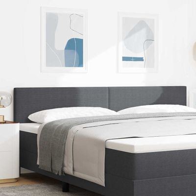 vidaXL LED hlavová doska Tmavo šedá 200 cm Kordúrová tkanina