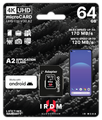 GoodRam memory card IRDM 64GB microSD UHS-I U3 V30 with adapter