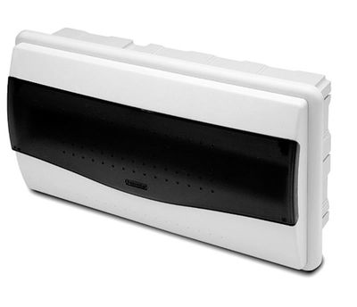 Rozvádzač NUOVA 3518 IP40, 17,5mod., pod omietku, priehľ. dvere, 215x370x100mm