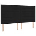 vidaXL Ottoman posteľ s matracom a LED Čierna 180 x 200 cm Látka