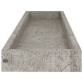 vidaXL Terasové nástenné police 4 ks betónovo sivé 80x15x4 cm MDF