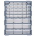 vidaXL Organizér s 39 zásuvkami 38x16x47 cm