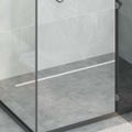 vidaXL 360° sprchový odtok so štíhlym modelom Strieborná 100 cm