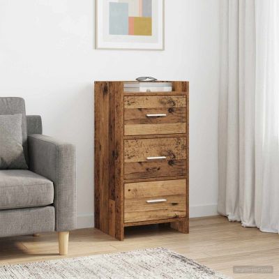 vidaXL Servírovacia skriňa Staré drevo 40 x 36 x 80 cm