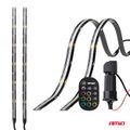 LED pásiky COB do auta s diaľkovým ovládaním viacfarebné RGB 2x30cm 12V AMiO-04579