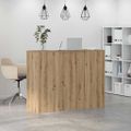vidaXL Recepčný stôl dub artisan 135x50x103,5 cm kompozitné drevo