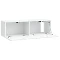 vidaXL Nástenná TV skrinka 98 x 31 x 30 cm Biela Kompozitné drevo