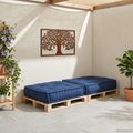 vidaXL Modulová pohovka Látka Indigo 70 x 70 x 36 cm