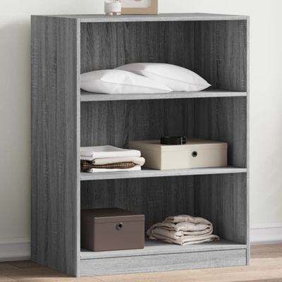 vidaXL Šatník sivý sonoma 77x48x102 cm kompozitné drevo