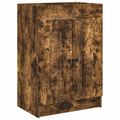 vidaXL Kúpeľňová skrinka pod umývadlo Dymový dub 78,5 x 37,5 x 81 cm