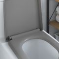 vidaXL WC sedadlo Sivá 49 x 36 x 4 cm Duroplast